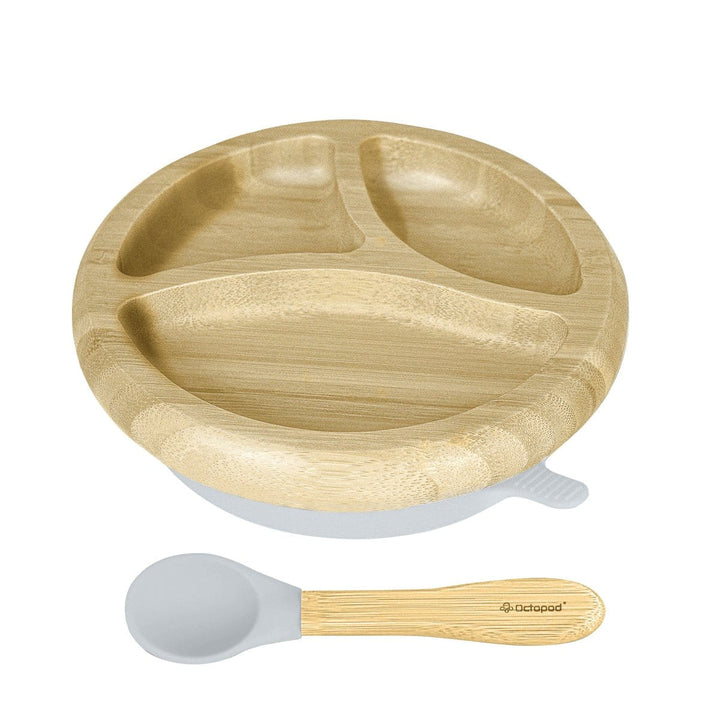 Octopod® Bamboo Baby Suction Plate (Round)